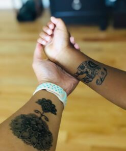 Pinkiou Face Tattoo Sticker gold temporary face tattoos for Women Girls Make Up Dancer Costume Parties, Shimmer Glitter Metallic facial art stickers (18-0067) 18-0067 49 61P23DyfI1L