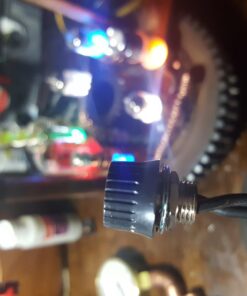 Creative Hobbies 5 Pack of Rotary Style On/Off Canopy Light Switch, Lamp Switch, 3/1 amps at 125/250V, Metal Bushing with 6 Inch Wire Leads Stripped Ends 38 61P26GScTeL