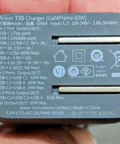 Anker USB C Charger, Anker GaNPrime 65W, 3-Port Fast Compact Foldable Wall Charger for MacBook Pro/Air, iPad Pro, Galaxy S22/S21, HP Spectre, Note 20/10+, iPhone 14/Pro, Pixel, and More Phantom Black 59 61P2zWYZlWL