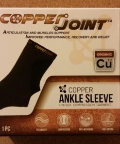 CopperJoint Arch Support for Plantar Fasciitis Relief - Ankle Compression Sleeve for Foot Pain Relief and Achilles Tendon Support - Breathable Copper Infused Nylon (Medium) Medium 43 61P3 JyXagL