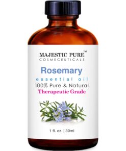 MAJESTIC PURE Rosemary Essential Oil, Premium Grade, Pure and Natural, for Aromatherapy, Massage, Topical & Household Uses, 1 fl oz 1 Fl Oz (Pack of 1) 14 61P3Eb6XzqL