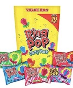 Ring Pop Bulk holiday Candy Lollipop Variety Party Pack - 20 Count(Pack of 1) Lollipops Assorted Flavors - Candy For Birthdays, Party Favors, Stocking Stuffers, & holiday Gift Exchanges 20 Count Bag 39 61P4vIm1RRL