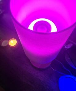 Texsens LED Light Bulb Bluetooth Speaker, 6W E26 RGB Changing Lamp Wireless Stereo Audio with 24 Keys Remote Control 29 61P6Oh6x BL