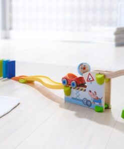 HABA Kullerbu Theme Set - Jump into Car Dominos - 15 Piece Playset can be Enjoyed as a Standalone Set or as an Expansion to Any Kullerbu Layout 6 61P6jmjvdEL