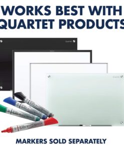 Quartet Glass Dry Erase White Board Eraser, Magnetic, Whiteboard Eraser, Silver (SFEB3) 14 61P8RFTW0L