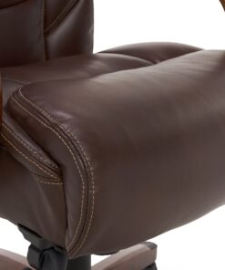 La-Z-Boy Delano Big & Tall Executive Office Chair, High Back Ergonomic Lumbar Support, Bonded Leather, Brown 41 61P9 1i4K8L 1