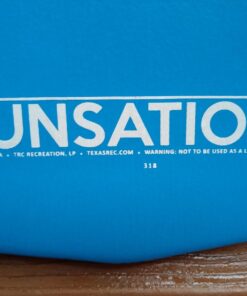 TRC Recreation Sunsation 1.75 Inch Thick Foam Lounger Water Floating Swimming Pool Raft with Roll Pillow for Head and Neck Support, Bahama Blue 29 61P97PFQofL