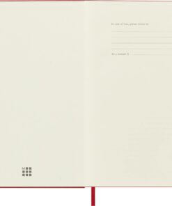 Moleskine Classic Notebook, Hard Cover, Large (5" x 8.25") Ruled/Lined, Scarlet Red, 240 Pages 12 61P9Vz7laLL