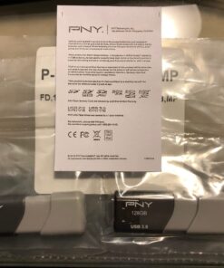 PNY 128GB Turbo Attaché 3 USB 3.0 Flash Drive, 2-Pack, Silver FLASH DRIVE - 2 PACK 31 61PAnFJPdL