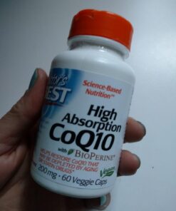 Doctor's Best High Absorption CoQ10 with BioPerine, Gluten Free, Naturally Fermented, Heart Health, Energy Production, 100 mg, 120 Count Unflavored 120 Count (Pack of 1) 36 61PBNJIcVUL 1