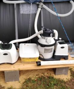 INTEX QS500 Krystal Clear Saltwater Chlorine System for Above Ground Pools: Keeps Water – Removes Bacteria Reduces Chemical Use Sleek Control Panel with Buttons Up to 7000 Gallon Pools Saltwater System with E.C.O. (Electrocatalytic Oxidation) 38 61PHeWLcHZL
