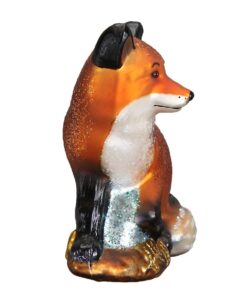 Old World Christmas Ornaments: Wildlife Animals Glass Blown Ornaments for Christmas Tree, Red Fox 11 61PKd7bVvML