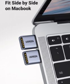 UGREEN USB to USB C 3.0 Adapter 2 Pack,USB C to USB Adapter USB C Male to USB Female Adapter Compatible with iPhone 15 Samsung S23 Ultra MacBook Pro 2023/ Air 2022 iPad Pro/Mini,Thunderbolt 4/3 Silve Silver 30 61PLj7AOTKL