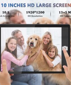 Alternative view of Tablet 10.1 inch Android 12 Tablet 2023 Latest Update Octa-Core Processor with 64GB Storage, Dual 13MP+5MP Camera, WiFi, Bluetooth, GPS, 512GB Expand Support, IPS Full HD Display (Black) Black