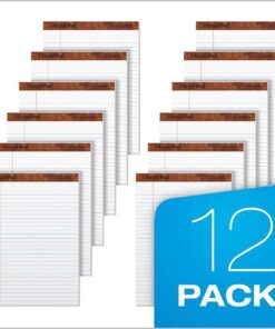 TOPS 8.5 x 11 Legal Pads, 12 Pack, The Legal Pad Brand, Wide Ruled, White Paper, 50 Sheets Per Writing Pad, Made in the USA (7533) 19 61POGp3CHtL