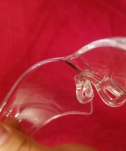 NoCry Clear Safety Glasses for Men and Women; Lightweight Work Glasses with Adjustable Frames and No-Slip Grips; Scratch Resistant Anti Fog Safety Glasses with Superior UV Protection, ANSI Z87.1 Rated Black & Green 1 41 61PQSZr4RuL