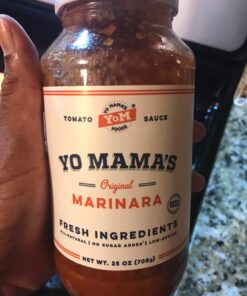 Keto Marinara Pasta and Pizza Sauce by Yo Mama's Foods - Pack of (2) - No Sugar Added, Low Carb, Low Sodium, Gluten Free, Paleo Friendly, and Made with Whole, Non-GMO Tomatoes. 1.56 Pound (Pack of 2) 37 61PS40gmLFL