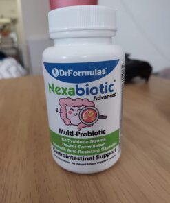 DrFormulas' Best Probiotics for Women & Men | Nexabiotic Multi Probiotic with Saccharomyces Boulardii, Lactobacillus Acidophilus, B. infantis, Prebiotic 60 Count Capsules (Not Pearls) Unflavored for Men and Women 60 Count (Pack of 1) 30 61PTYriZtL