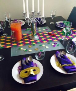 LinenTablecloth 20-Inch Polyester Napkins (1-Dozen) Purple 20 inch 11 61PU YZbyAL