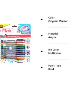 Flair Xtra Sparkle Glitter Gel 10 Colours Xtra Sparkle Gel Pen 27 61PWQMIFJcL