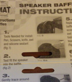 Design Engineering 050330 Boom Mat Speaker Baffles, 6.5" Round (Pack of 2) , Black 6.5" 45 61PWn78VQ7L