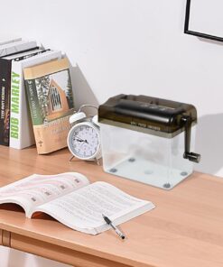 JIKIOU Mini Hand Shredder Portable Paper Shredder Manual Shredder Documents Paper Cutting Tool Home Office Desktop Stationery Black Mini Black-Half A4 8 61PXjbtgLtL