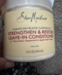 Shea Moisture Curly Hair Product Bundle Shampoo 16 Fl Oz, Conditioner 13 Fl Oz, Leave in Conditioner 15 Oz, Jamaican Black Castor Oil for Healthy Hair Growth, Strengthen & Restore, Sulfate Free 3 Piece Set 32 61PXqVXu94L