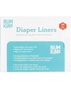 Bumkins Disposable Cloth Fabric Diaper Liner, Biodegradable, Neutral, 100 Count (Pack of 1) 21 61PZ4nEjxBL