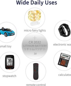 20 Count CR2032 Lithium Coin Cell Battery, 3V Blister Packed CR2032 Button Battery for Small Devices, Long Lasting Power, 8-Year Storage Shelf Life, Child Secure Packaging, Pack of 20 20 counts 29 61Pahr4AbL