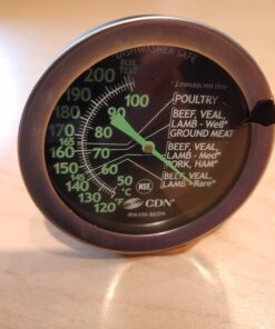 CDN ProAccurate Oven Thermometer, Pack of 1, Black Large Dial-GLOW Meat/Poultry 40 61PcoaYifL