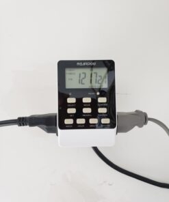 Outlet Timer, NEARPOW Dual Digital Light Timer with 2 Independently-controlled Outlets, 18 ON/OFF Programs, 24-Hour and 7-Day Programmable,Indoor Heavy Duty Electrical Timer Switch, 3 Prong, 15A/1800W 1 31 61PcwKjqvWL