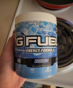 GAMMA LABS G Fuel Blue Ice Energy Powder, Sugar Free, Clean Caffeine Focus Supplement, Blue Raspberry Flavor, Focus Amino, Vitamin + Antioxidants Blend - 9.8 oz (40 Servings) 29 61Pe8V2o1BL
