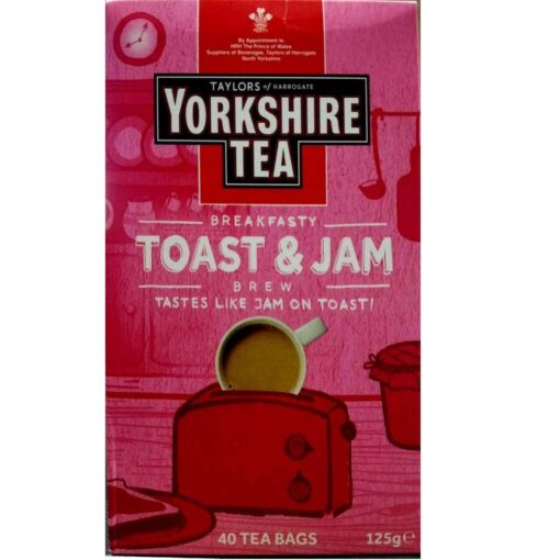 Yorkshire Tea Toast & Jam Brew 40 Tea Bags 125g 1 Count (Pack of 1)