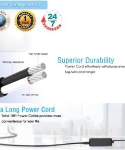 AC Charger Fit for Acer Chromebook R11 C738T CB5-132T CB5-132T-C8ZW CB5-132T-C1LK C738T-C44Z Aspire A315-58 A317-33 A317-53 Spin 1 SP114-31 SP114-31N SP114-31-C3B6 Laptop Power Supply Adapter Cord 8 61PgP9bp5eL 1