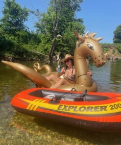 Luxy Float Inflatable Pool Float, Large Water Pool Toys for Adults and Family, Swimming Pool Floats for Party Fun Dragon 28 61PhYtj7VUL