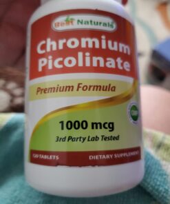 Best Naturals Chromium Picolinate 1000 mcg 120 Tablets 31 61PiSgVToSL
