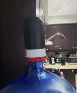 LECIEL Water Pump Dispenser, Automatic Drinking Water Bottle Pump for 5 Gallon Water Bottle Dispenser USB Charging Portable Water Dispenser (Black) Black 23 61PijNwaQgL