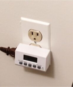 BN-LINK Digital Timer Outlet Indoor,24 Hour Light Timer Easy Programmable,Mini 2 Prong Plug in Timers for Electrical Outlets,Lamps,Fans,2 On/Off Programs,2 Pack,15A/1875W 22 61Pmz374YML