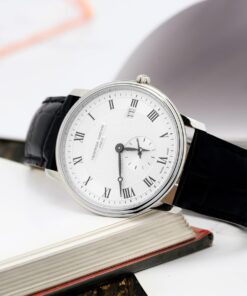 Frederique Constant Slimline Silver Dial Black Leather Strap Quartz Men's Watch 15 61Po4Q0YQGL