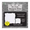 Dry Erase Dungeon Tiles, Combo Set of Five 10" and Sixteen 5" Interlocking Squares for Role-Playing and Miniature Tabletop Games