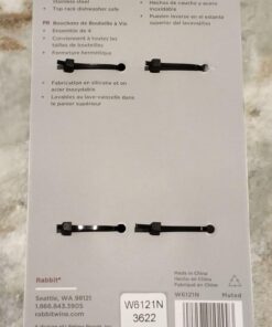 Rabbit W6121 Bottle Stoppers, Set of 4, Multicolor Bottle Stopper 25 61PpjiISqL