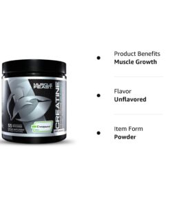 Muscle Feast Creapure Creatine Monohydrate Powder for Muscle Growth Nutritional_Supplement, Vegan Keto Friendly Gluten-Free Easy to Mix, Unflavored, 300g, 55.0 Servings (Pack of 1) 10.58 Ounce 26 61Pq9M2stL