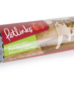 Petlinks Purr-fect Paws Multipurpose Cat Litter Mat - Gray, Extra Large X-Large 27 61PsWErSz4L