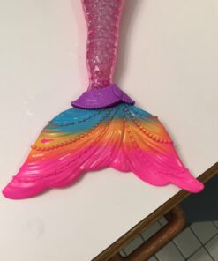 Barbie Dreamtopia Doll, Rainbow Lights Mermaid with Glimmering Light-Up Rainbow Tail, Headband and Blonde Hair Twinkle Lights 44 61PuiXDT9vL