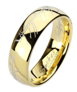 1000 Jewels Eregion: Replica The One Ring Hobbit Lord of, Comfort Fit Ring 316 Steel, 3259 Stainless Steel 11