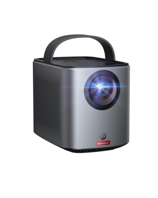 NEBULA Mars 3 Air GTV Projector - Netflix Officially Licensed, 400 ANSI-Lumen Brightness, Native 1080P, Dolby Digital Sound,150-Inch Picture, Built-In Battery for 2.5 Hours of Playtime Anywhere.