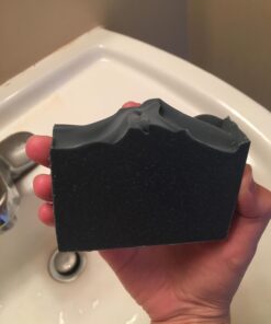 Keika Charcoal Black Soap Bar for Eczema, Psoriasis, Face, Body, Men Women Teens with Oily Skin, 5 oz. 5 Ounce (Pack of 1) 40 61Pz0S2AXKL