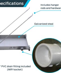 HoldRite QuickStand Wall Mounted Water Heater Platform, Up to 20 Gallons, Hanging, 40-SWHP-W 21-1/4 in. x 21-1/4 in. x 2-1/2 in. Aluminum 9 61PzNrsPq8L