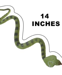 Alternative view of Kicko 12 Pack of 14 Inch Assorted Rubber Toy Snake - Soft Flexible Realistic Fake Floating Plastic Snakes - Colorful Bulk Small Sizes Set for Reptile School Collection, Birthday Party, Halloween Props