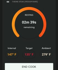 CHEF iQ Smart Wireless Meat Thermometer with 2 Ultra-Thin Probes, Unlimited Range Bluetooth Meat Thermometer, Digital Food Thermometer for Remote Monitoring of BBQ Grill, Oven Hub + 2 Probes (2023) 63 61Q 8J6 fL